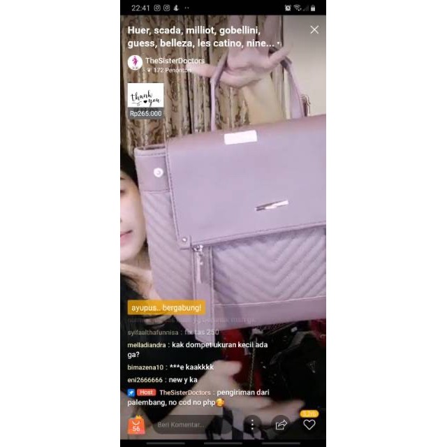 tas ransel huer pesanan kak syifa