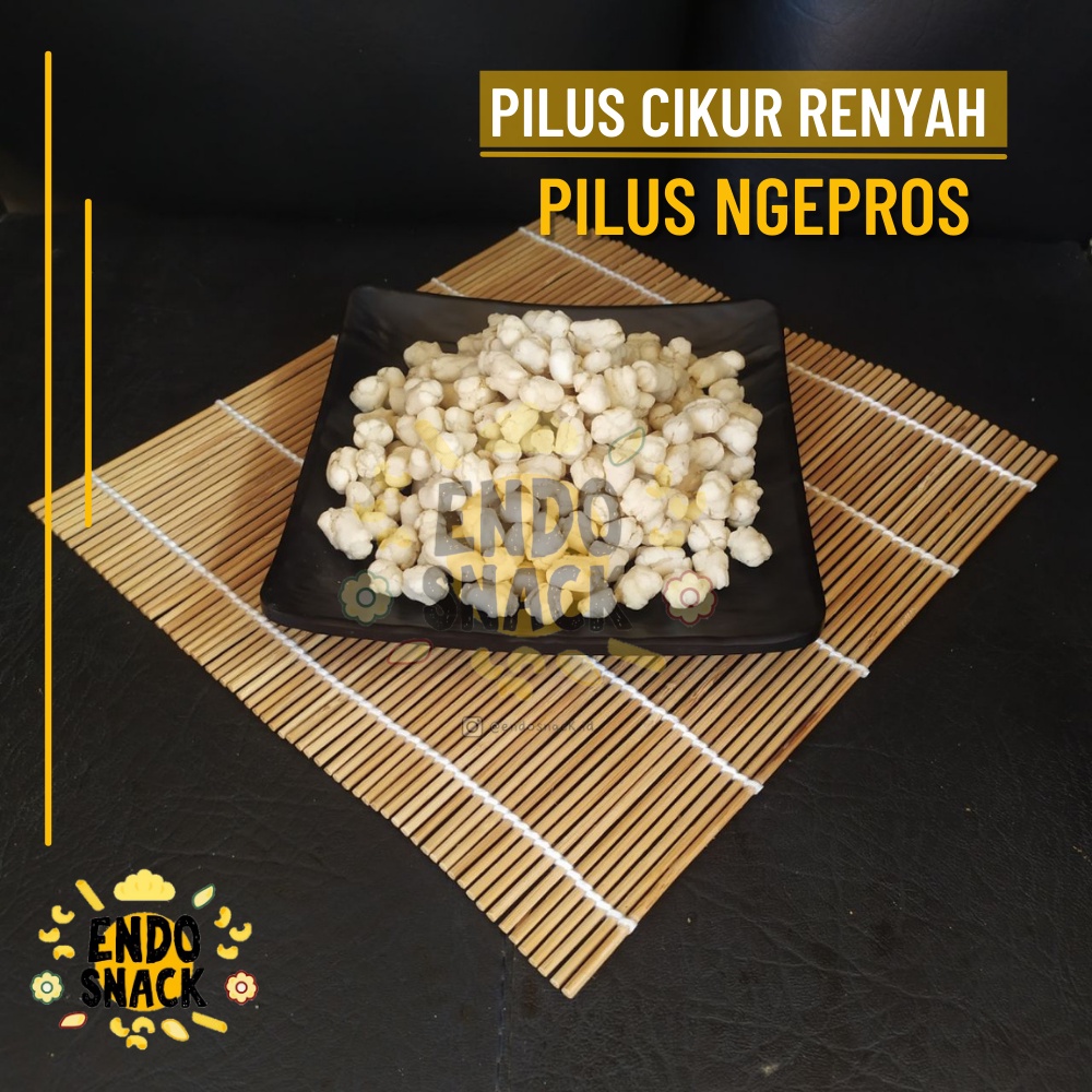 100 Gr Pilus CIkur Renyah tidak Keras, Empuk, Ngepros Rasa CIkur Topping Baso Aci, Cuanki