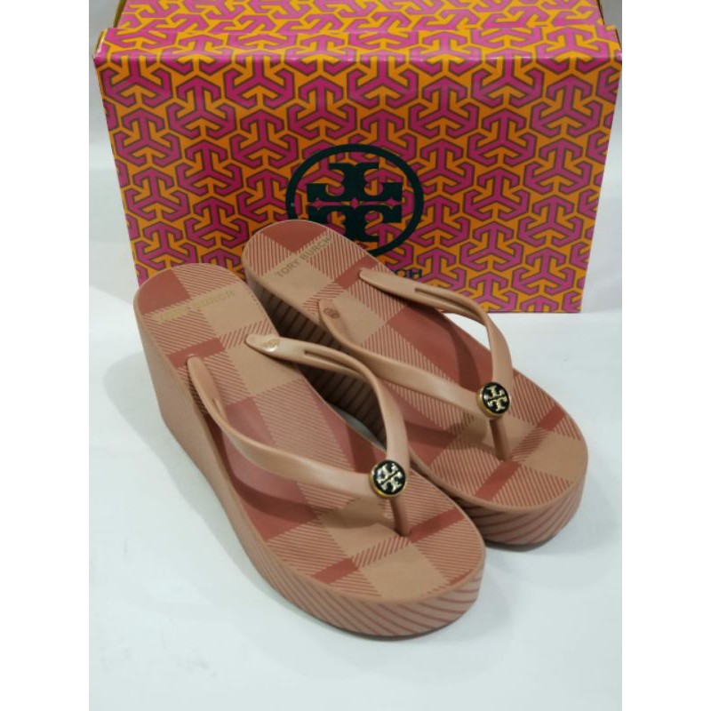 Sandal Tory wedges 7 cm / Sandal wanita