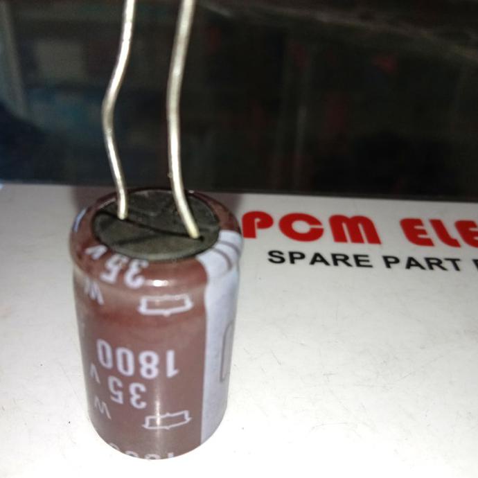1800Uf 35V 1800 1.800Uf 1.800 35 Elco Capacitor Elko Kapasitor Polar Pcmelebik54 Kualitas Baik