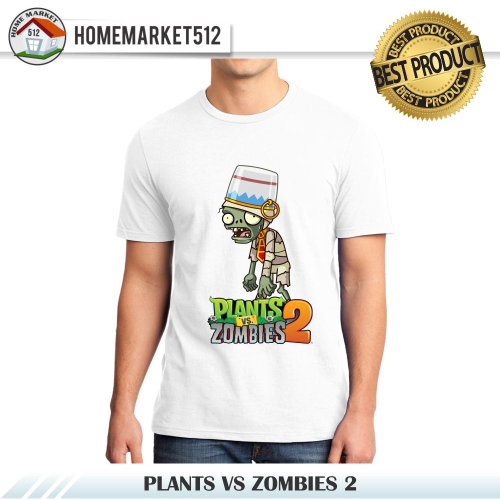 Kaos Pria Plants VS Zombies 2 Kaos Pria Dan Wanita Premium Sablon Anti Rontok !!!!!! | HOMEMARKET512