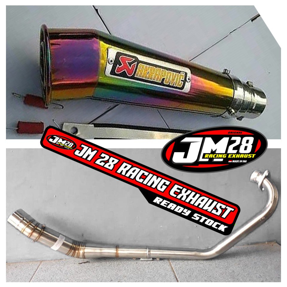 KNALPOT RACING AKRAPOVIC PELANGI R15V2 R15V3 MEGAPRO CBR150 CB150R VERZA VIXION BYSON XABRE MXKING