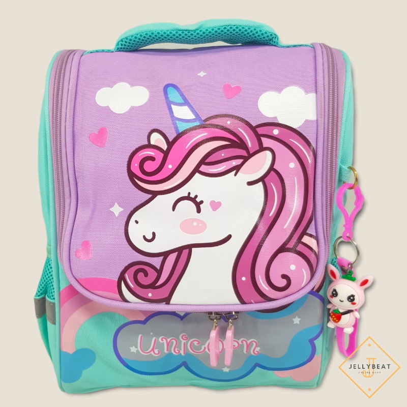 TAS RANSEL 3D ANAK 13 INCH KARAKTER UNICORN TOSCA