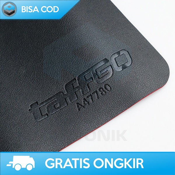 MOUSEPAD XL OFFICE KULIT SINTESIS OVERSIZE DESK MAT TAFFGO HITAM MERAH