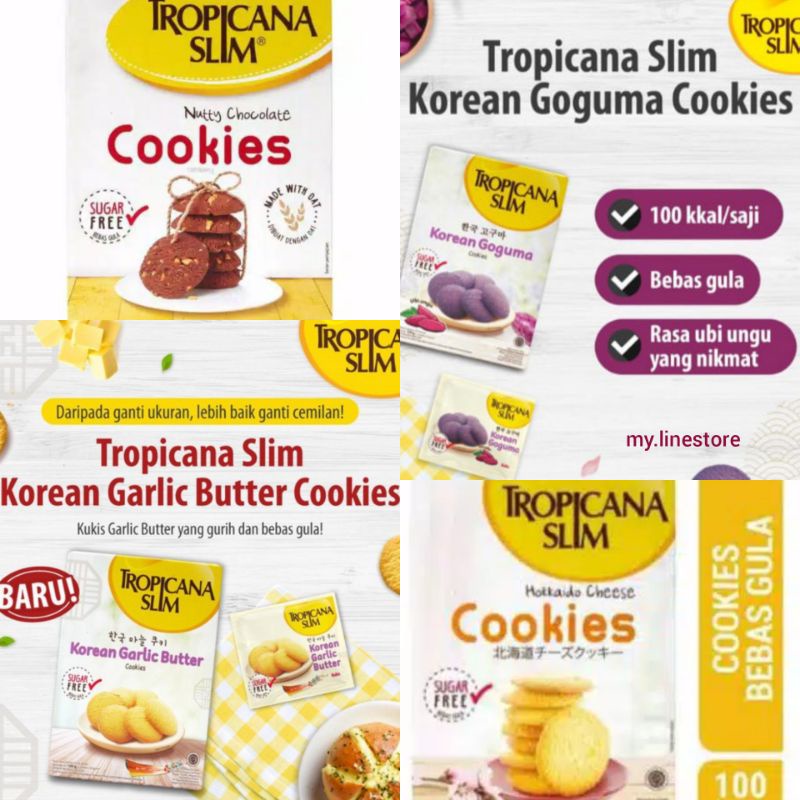 Tropicana Slim Cookies / Diabetasol Wafer Cemilan Sehat Tanpa Gula Untuk Diet &amp; Penderita Diabetes