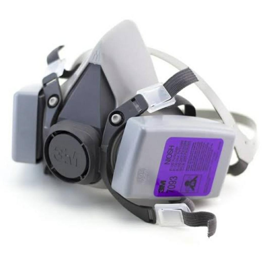 3M 6200 Half Face Respirator Half Gas Mask Medium With 3M 7093