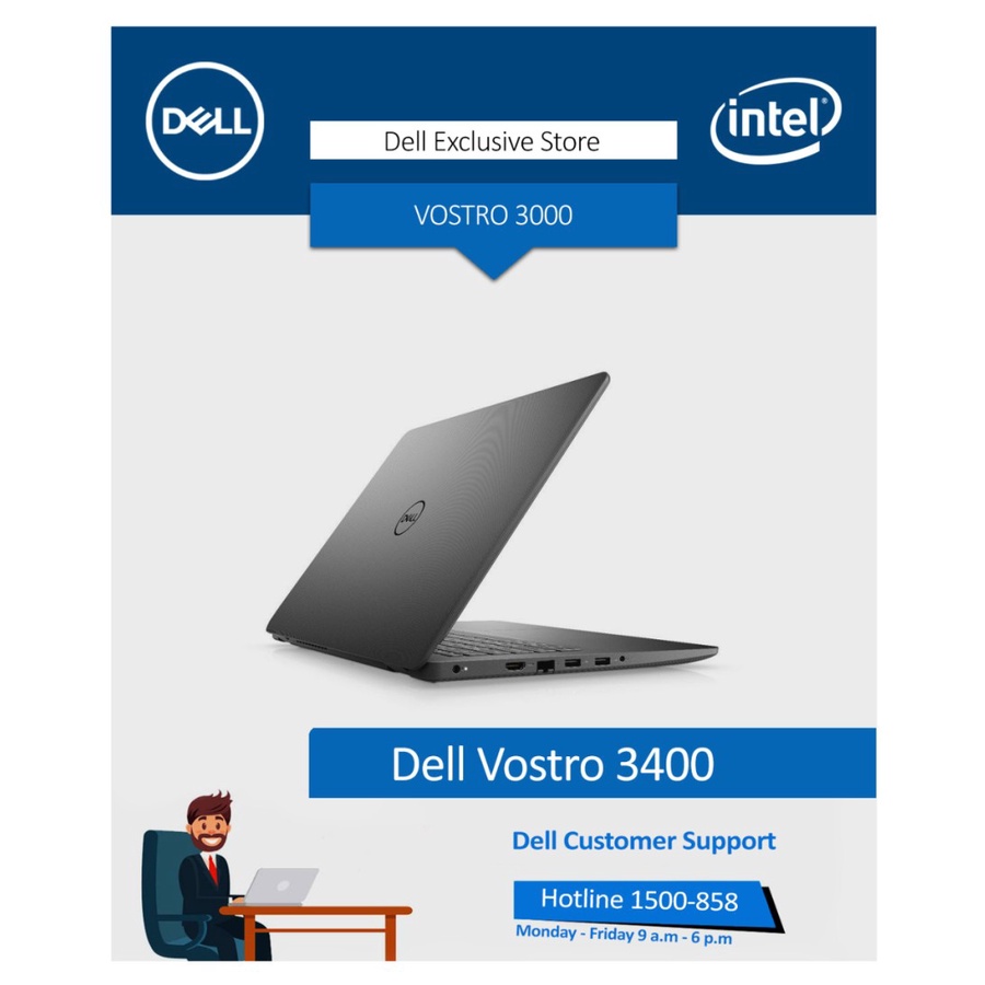 LAPTOP DELL VOSTRO 3400 - CORE i3 - HDD 1TB