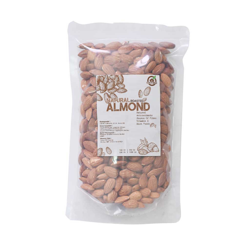 Natural Roasted Almond (Panggang) 100 Gr