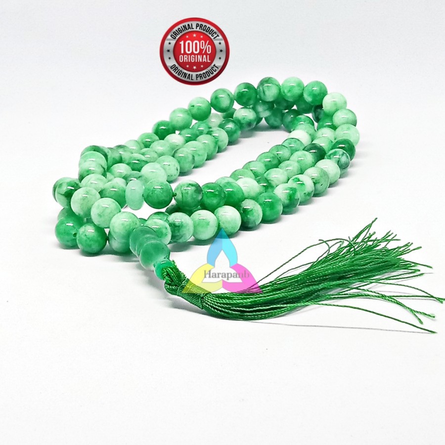 TASBIH BATU GIOK BURMA ASLI 99 BUTIR