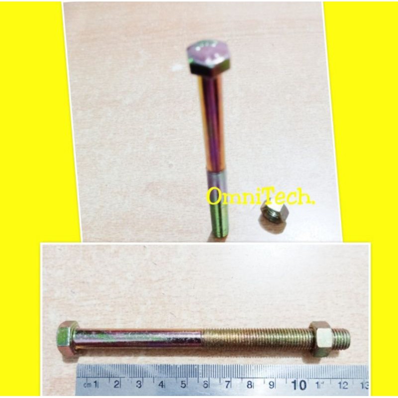 Best Seller Baut Mur Hex Hexagon Bmk Kuning M10x120mm M10x120 M10 X 120 Mm Kunci 14 DdZVjTLdMd7z