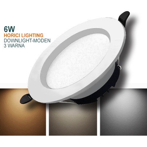 Horici 6W 12W 18W Asli Full Terang Lampu Downlight Led Plafon / Putih / Warm White / Putih+Kuning+WW