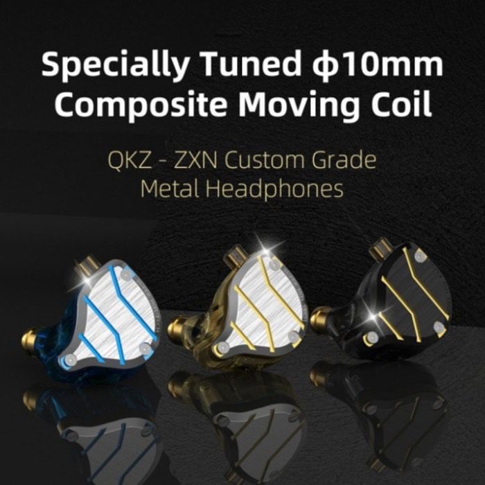 QKZ ZXN IEM Earphone HiRes- with Mic - Dynamic Driver - Garansi Resmi 1 Tahun