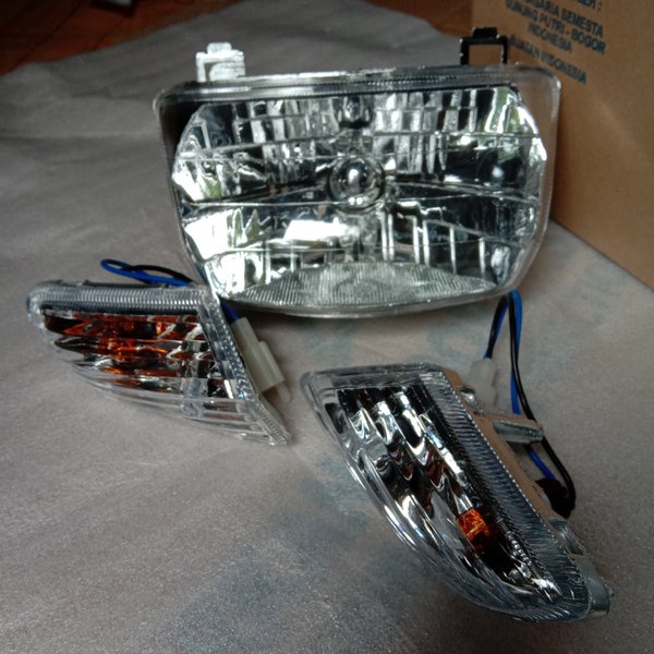 ' Headlamp Reflektor lampu dan sein Honda Supra X lama Supra x100