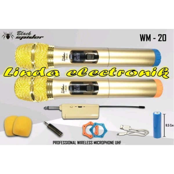 mic black spider wm20 black spider wm 20 gold edition