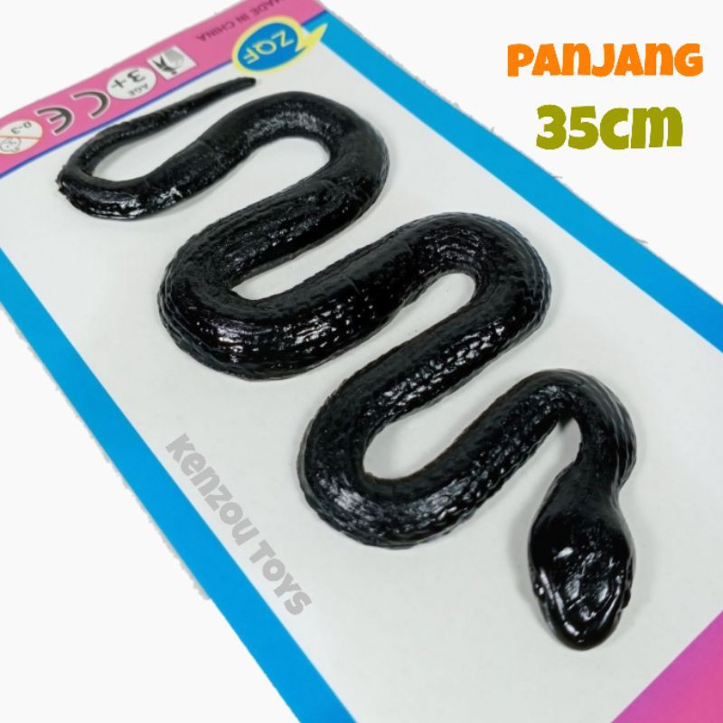 Grosir Mainan Ular Sticky Jelly - Mainan Ular Hitam - Sticky Toy