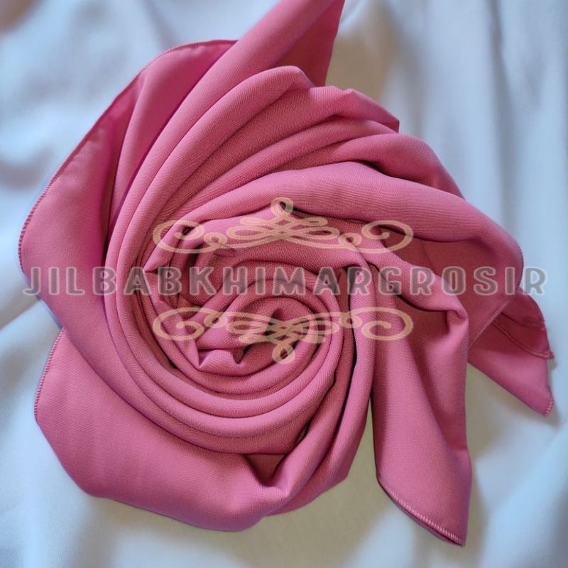 UK 200x75 Pashmina Jumbo Wolfis Italiano Ala Sabyan Malay Crepe Stretch Polos-Dusty