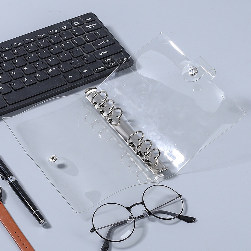 1pc / Set Case Cover Notebook A5 Bahan Pvc Transparan Lembut Untuk Pelajar