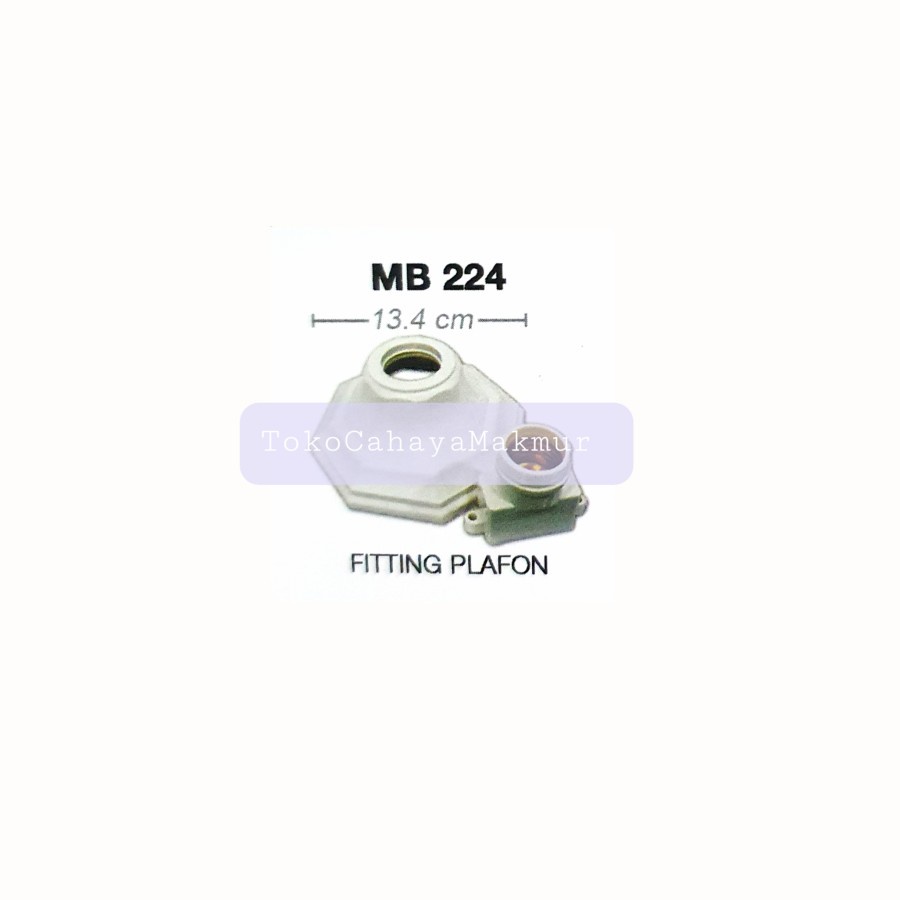 Mitsui Fiting/Rumah Lampu/Fitting Plafon MB 224/225 Terminal Kuningan