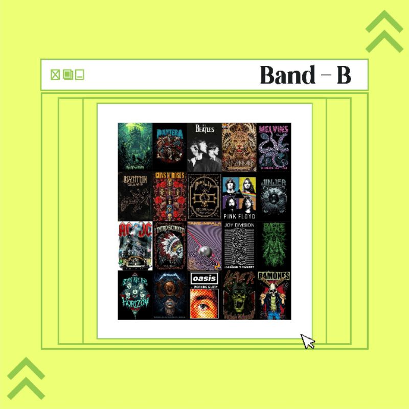 Jual POSTER DINDING AESTHETIC- Poster Band (A5) TEMA "BAND - B ...