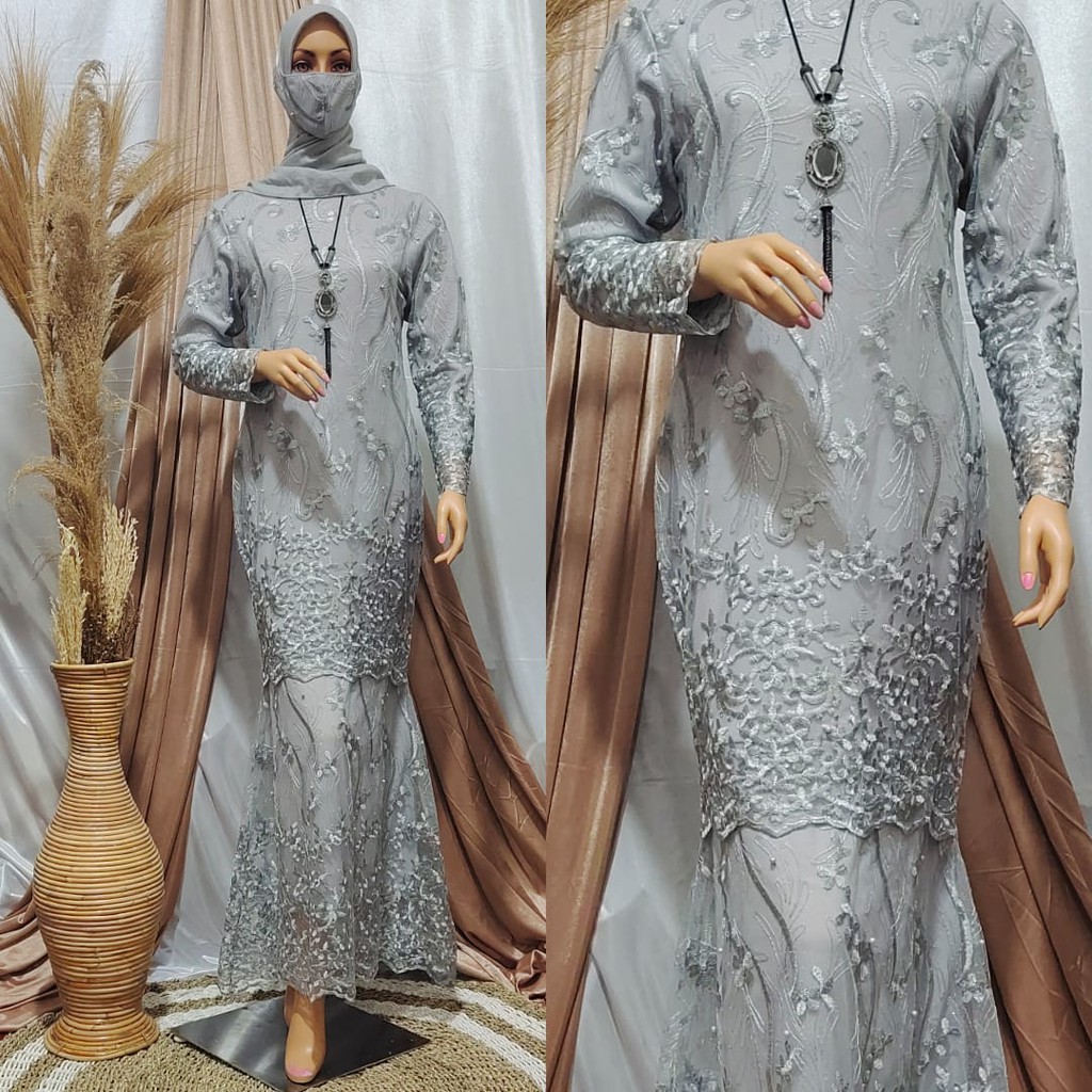 Gamis Duyung Kirana / Kebaya Gamis Slim / Gamis Pesta Mewah / Gamis / Kebaya Modern / Kebaya Brukat