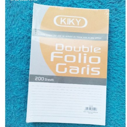 

Kertas Double Folio Bergaris / SIDU / Kyky / Merk Random / 10 Lembar