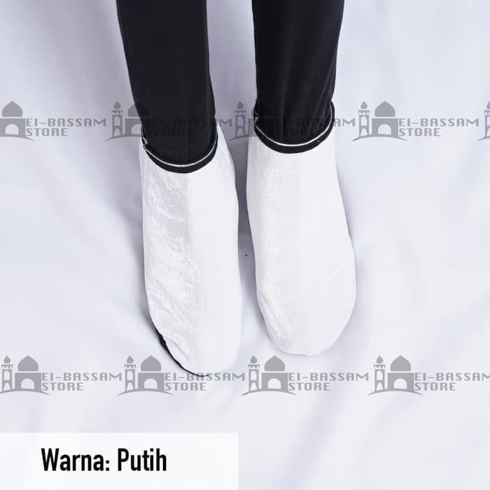 sepatu tawaf boot bludru motif