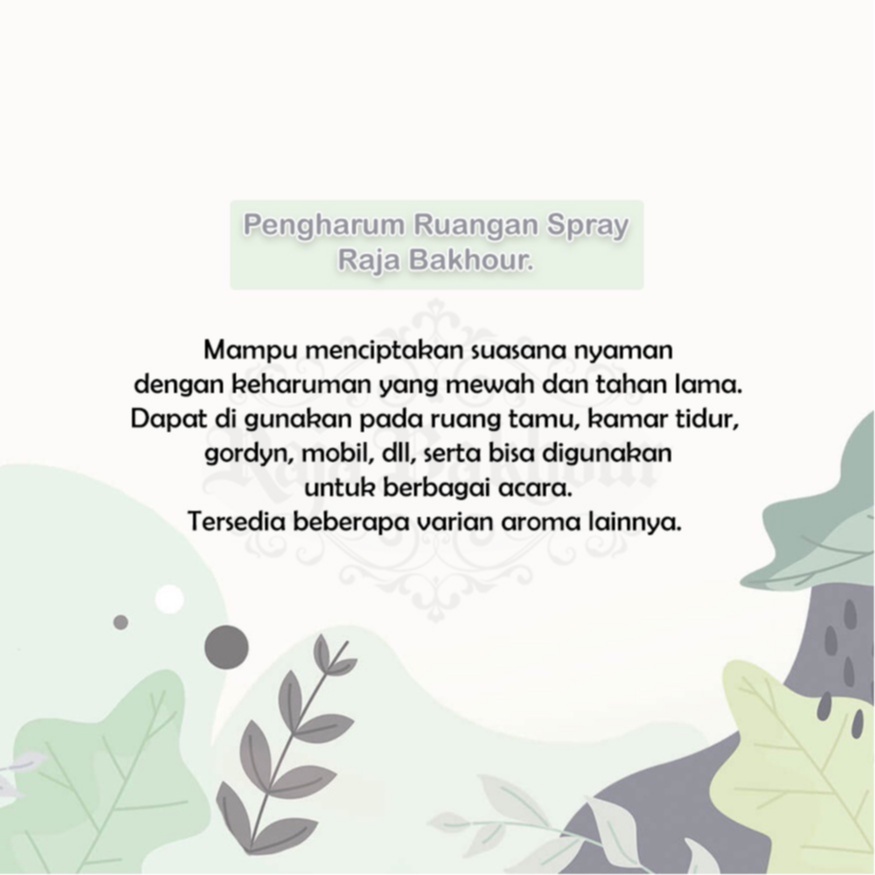 Pengharum Ruangan Musk Taharah 250ml Pewangi Ruangan Arabian