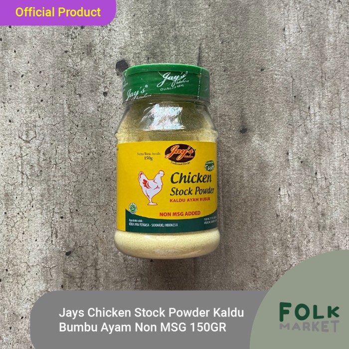 

JAY'S JAYS Chicken Stock Powder Kaldu Bumbu Ayam Non MSG 150 Gr
