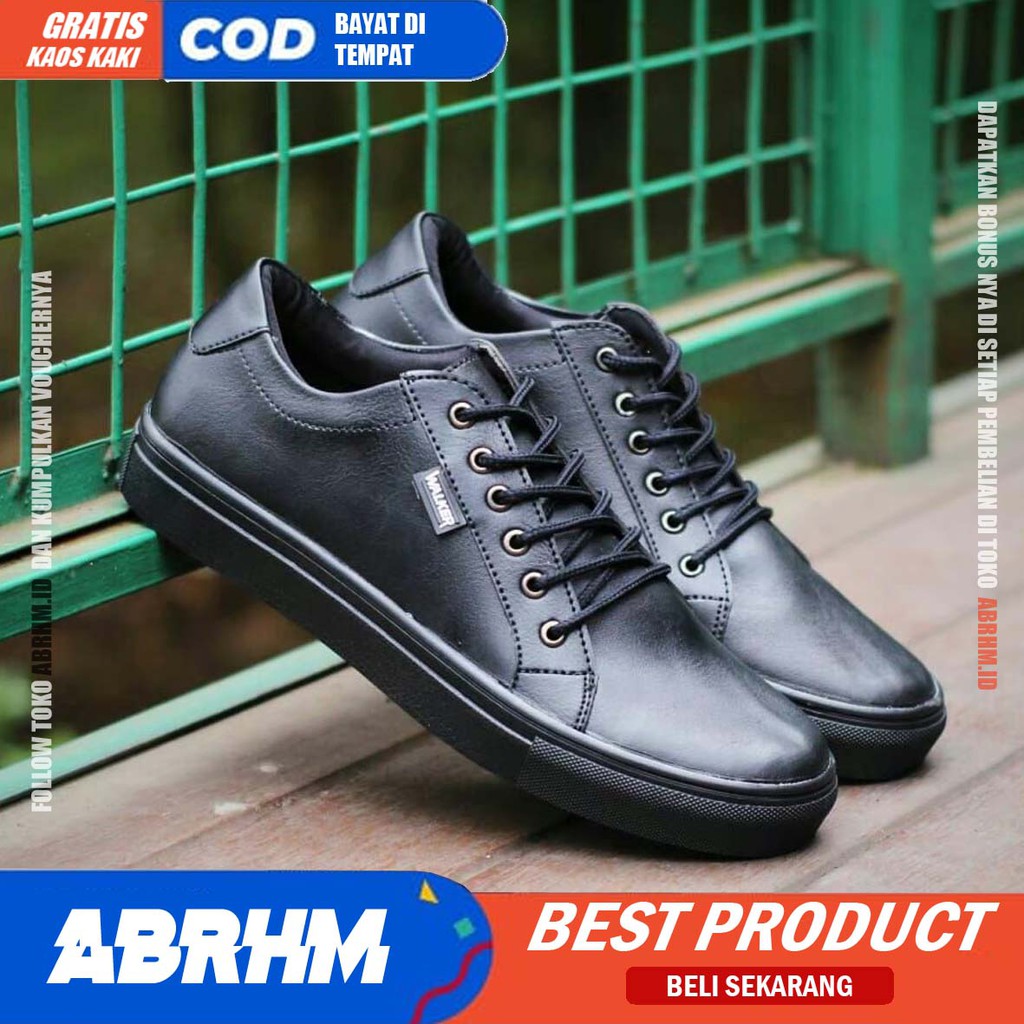 ABRHM X CHAHIL Sepatu Casual Sneakers Pria Sneaker Cowok Casual Terbaru Keren Kulit PU Ori Keren Sepatu Kasual Kerja Kuliah Gaya Santai Keren Kekinian Original Murah Terlaris