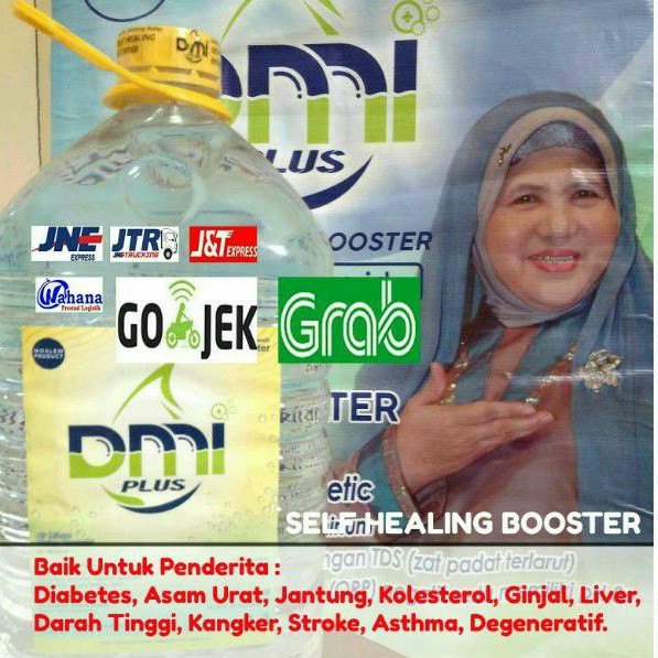 DMI Plus ion Water - isi 5 liter  - Alkali/Detox/Antioxidant/Hexagonal/Oxygen/ion