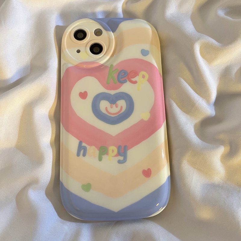 Case Motif Hati Warna pink Biru Untuk iPhone 12 13 11 Pro Max X Xs Max Xr hjgf