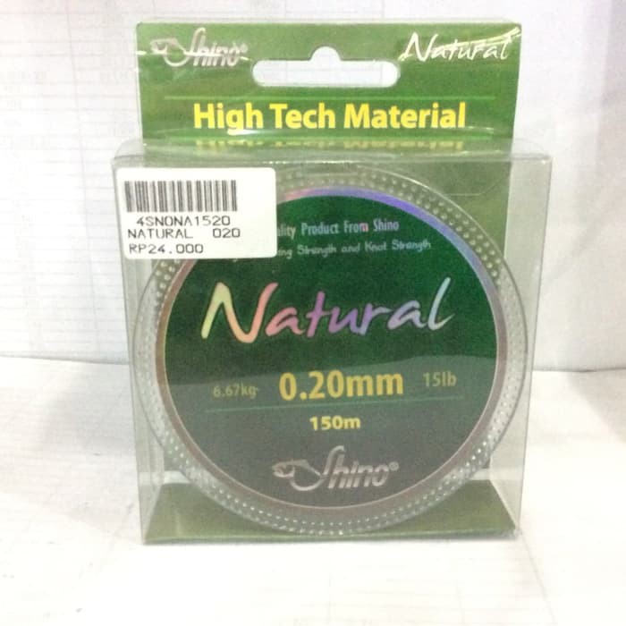 Senar Pancing Shino Natural 0.14mm~ 0.26mm.150M