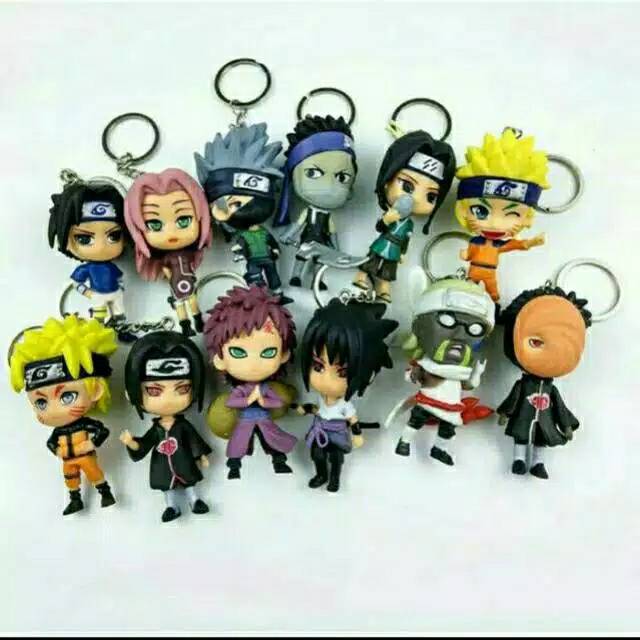 gantungan kunci anime naruto dkk