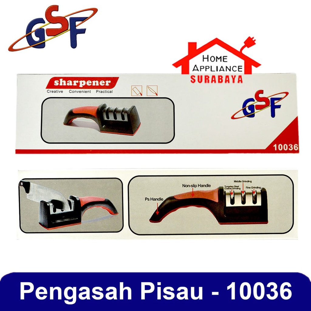 Alat Asah Asahan Pengasah Pisau Gunting Dapur Knife Sharpener GSF G 10036