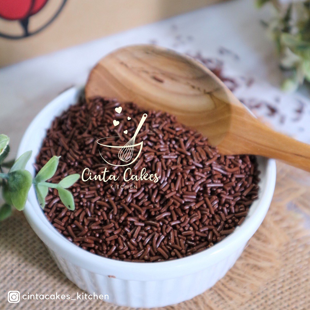 

Topping & Filling - Choco Rice Dark Tulip Repack 1 Kg - Misis Cokelat