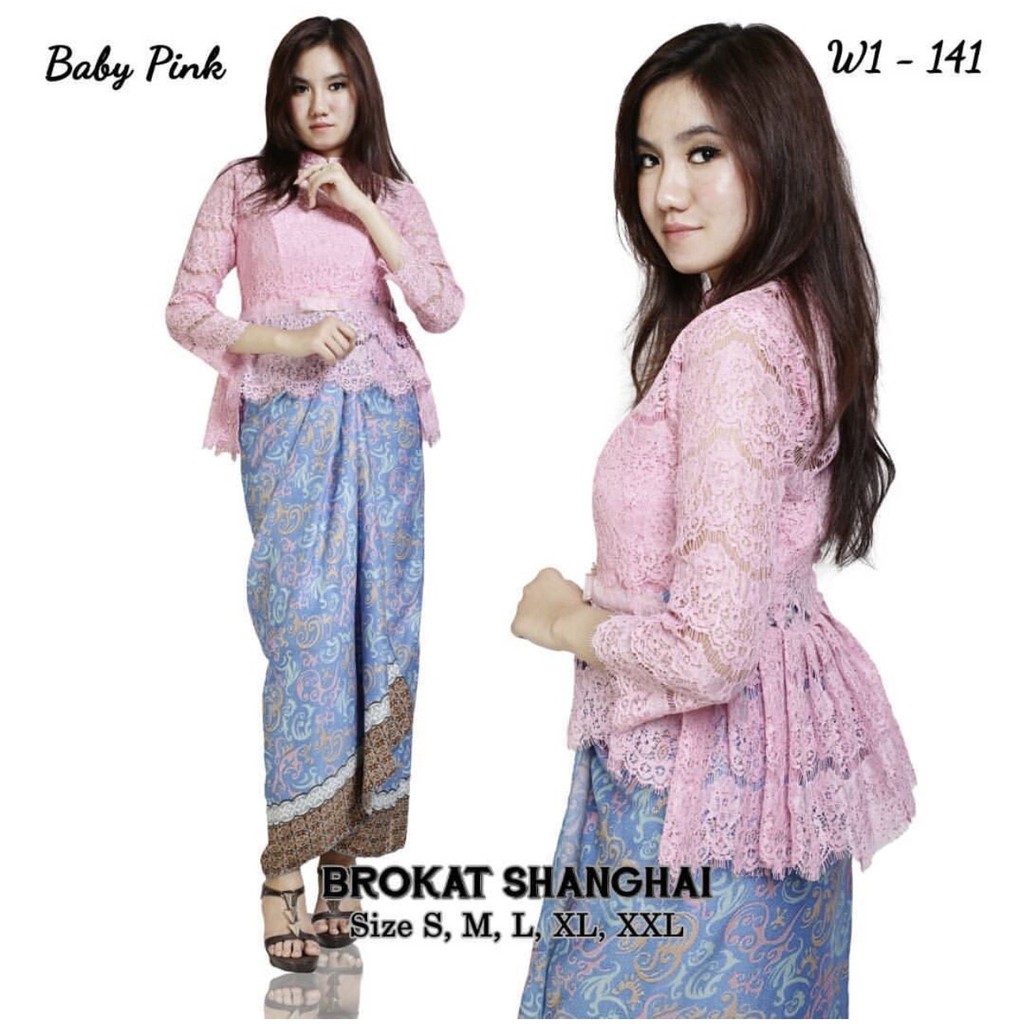 HARGA PROMO!!!! KEBAYA BROKAT SHANGHAI/KEBAYA PAGERAYU/KEBAYA WISUDA/KEBAYA BROKAT