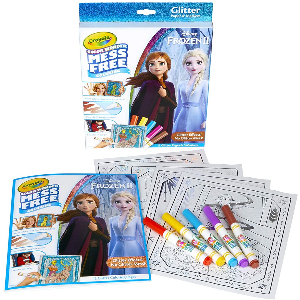 

Color Wonder Frozen 2 with 12 Glitter Pages + 5 Markers [Buku Gambar]