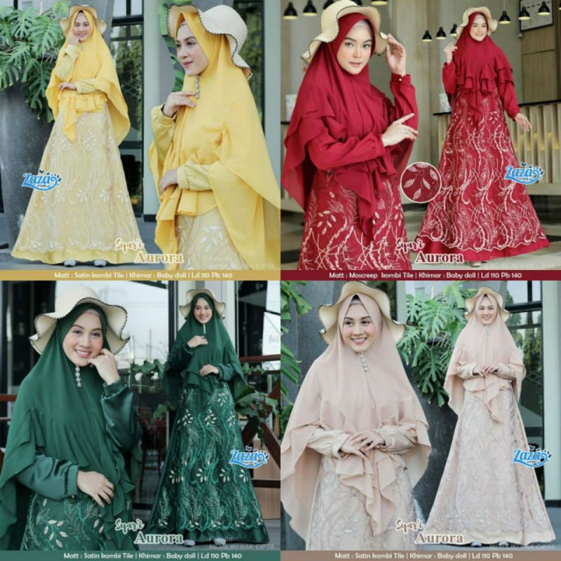 aurora syari set khimar