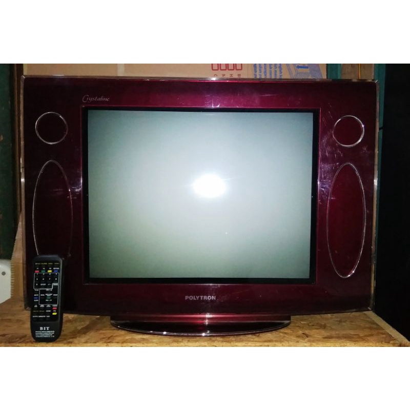 Mesin Tv tabung slim 21" Polytron