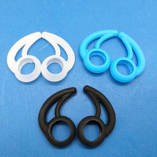 4pcs Anti-drop Horns earhook earphone silicone Ring hook earplug cover for 14.8mm to 17mm flat head earbuds