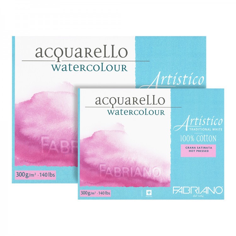 Fabriano - Artistico Watercolour Paper Block Hot Pressed 300gsm