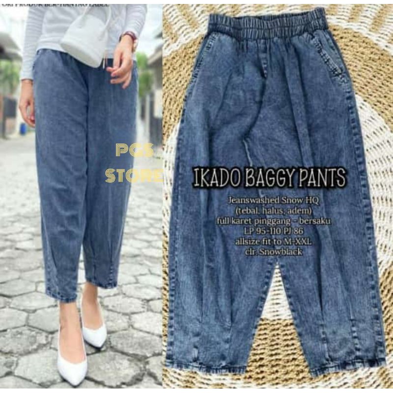 Bonni Celana Jogger Joger Jeans Denim Pants Wanita