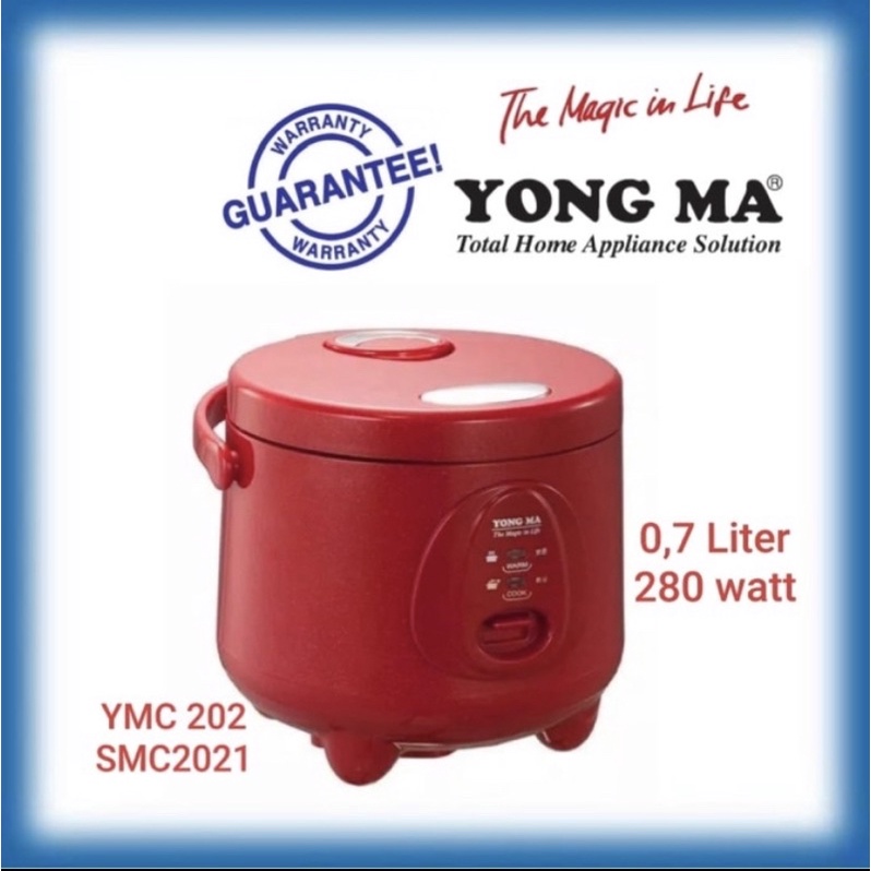 RICE COOKER YONG MA 0,7 LITER YMC202/ SMC2021