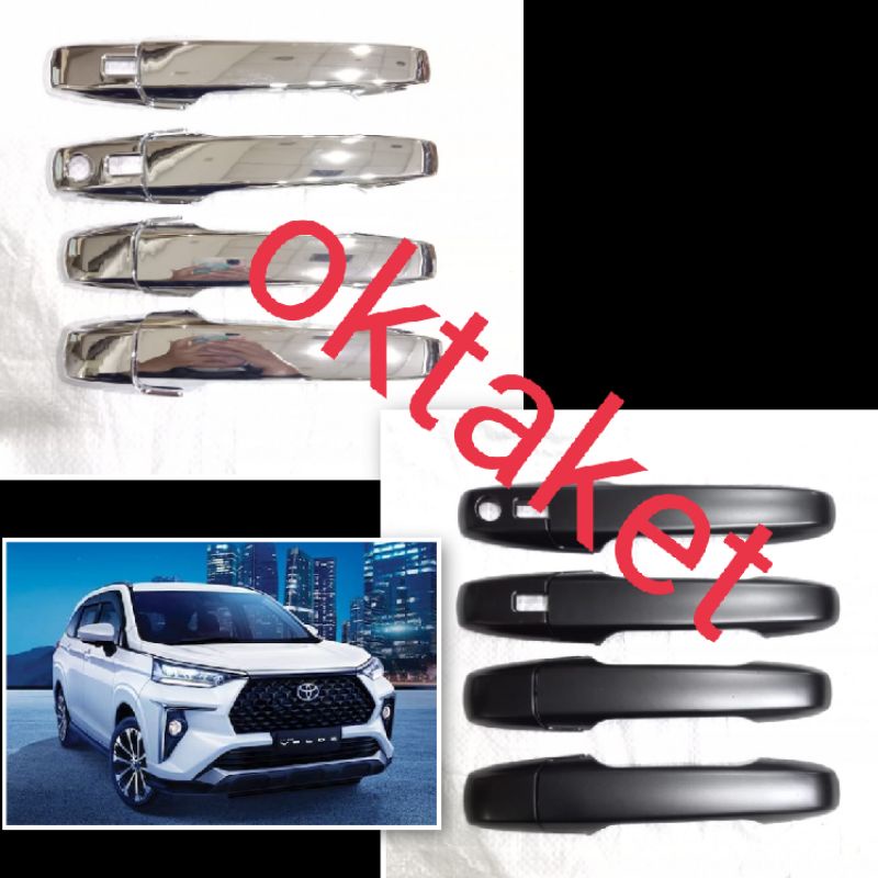 Cover Handle Avanza Xenia Veloz 2021 2022 Gr Sport Hitam Chrome