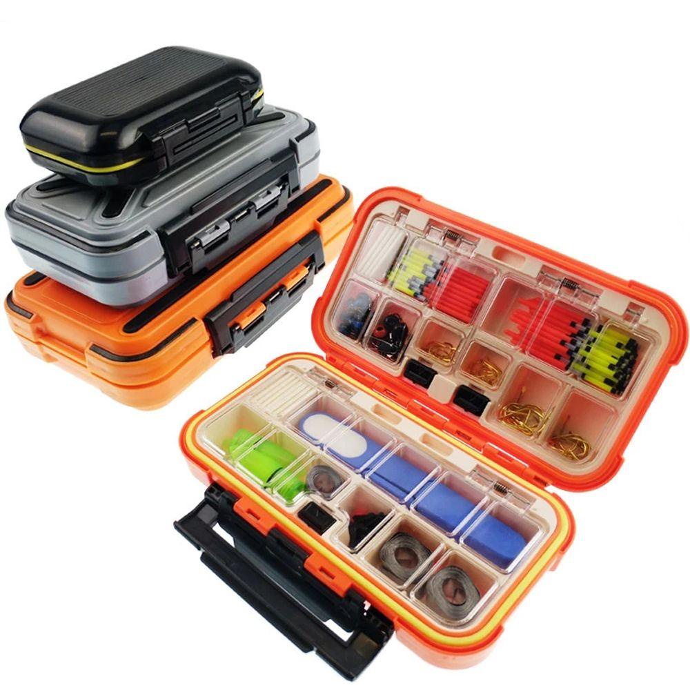 Rebuy Fishing Tackle Box Kotak Pancing Plastik Anti Air Sub-Box Fishing Tool Case Perlengkapan Pancing Kotak Penyimpanan Alat Buka Tutup Kotak Umpan