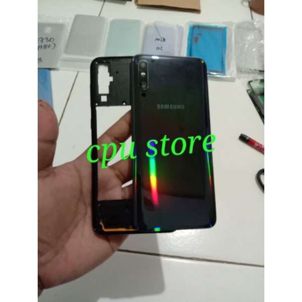 Casing Samsung A50 A505 original(backdoor+Basel + ring kaca kamera)
