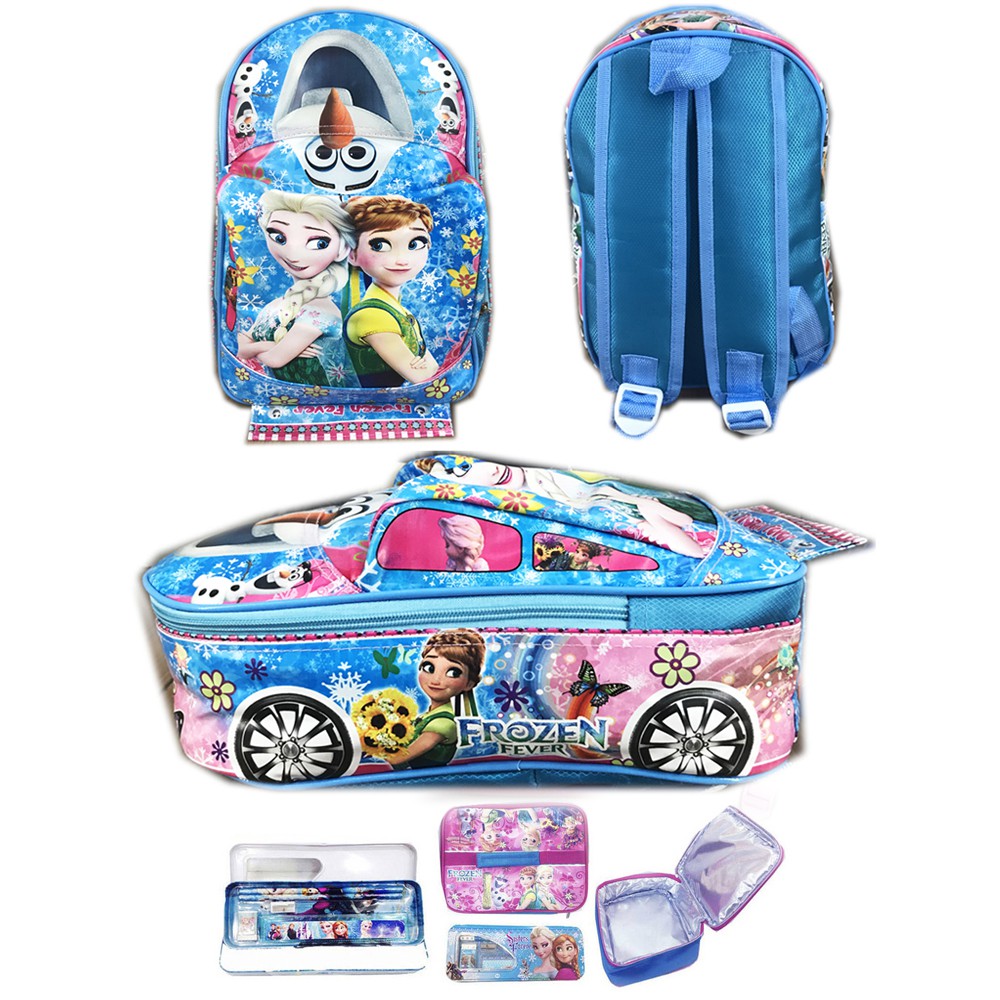 Tas Ransel Sekolah TK Tas Karakter Anak Laki2 Perempuan MOBIL  3D On The Road Tas Mobil LBKP