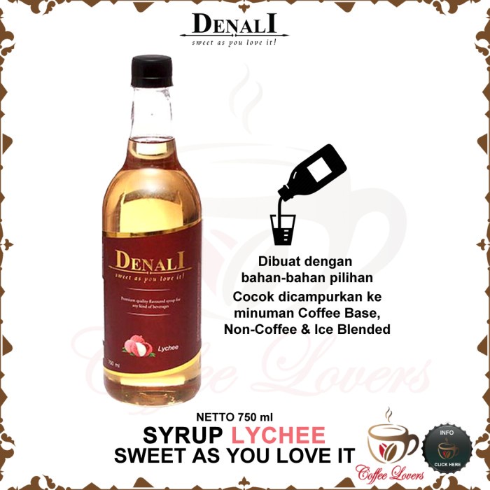 

DENALI SYRUP SIRUP DENALI UK RASA LYCHEE TERMURAH