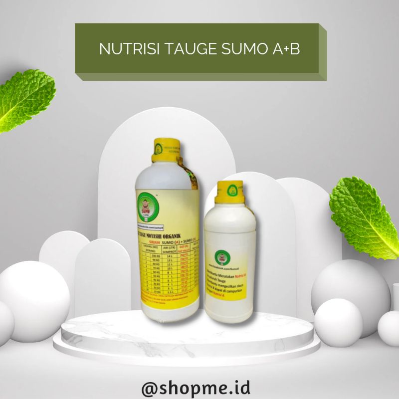 Nutrisi Tauge Pupuk Tauge SUMO paket A dan B Obat Tauge | Obat Toge | Obat sayuran | Pupuk Toge Sumo