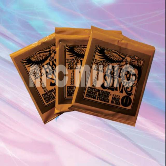 Senar gitar Ernie Ball Eletrik 009 hybrit slinky / Ernibal eletrik 09 guitar string